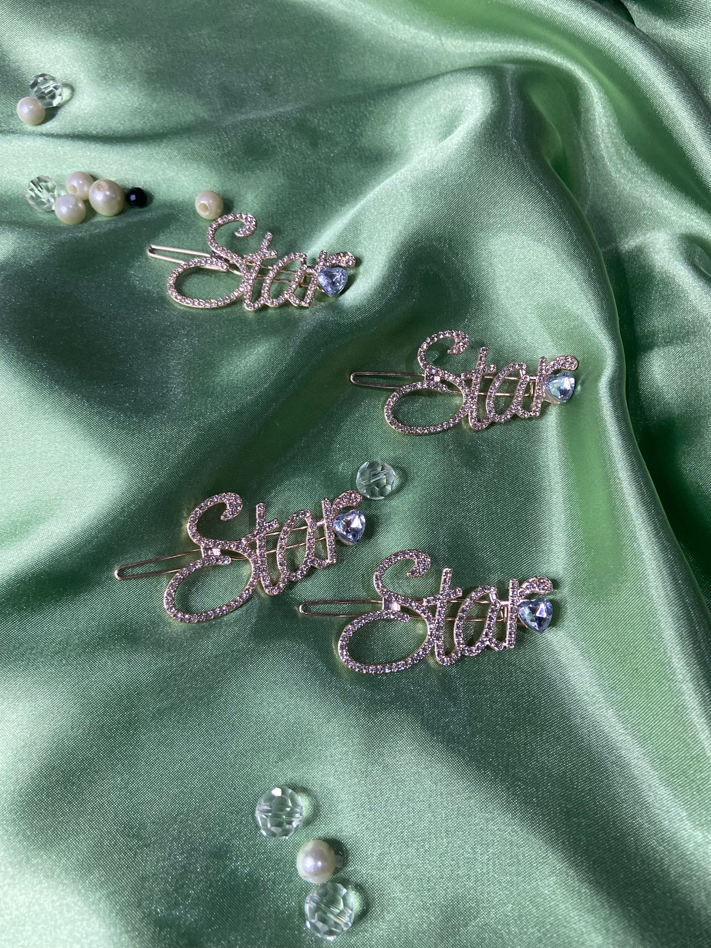 Sparkling "Star" Crystal Hair Clips for Women – Trendy and Elegant Hair Accessories