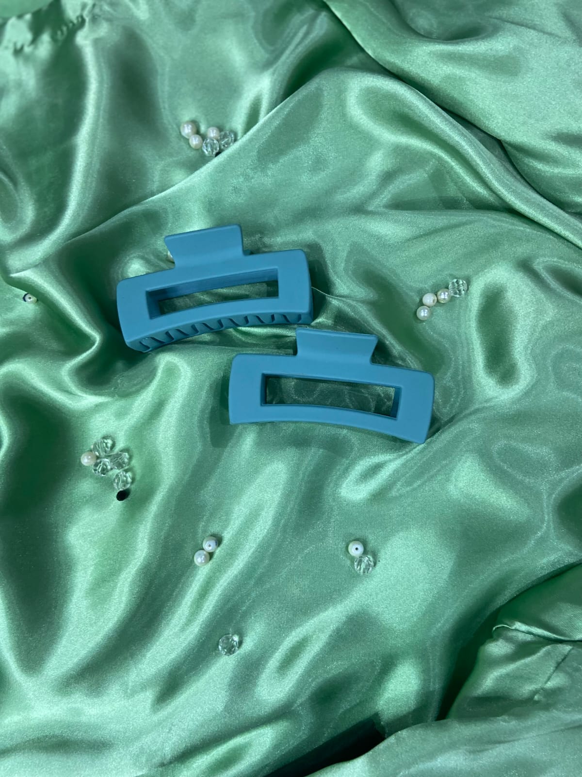 Matte Finish Rectangular Hair Claw Clips – Strong Hold, Minimalist Design for All Hair Types