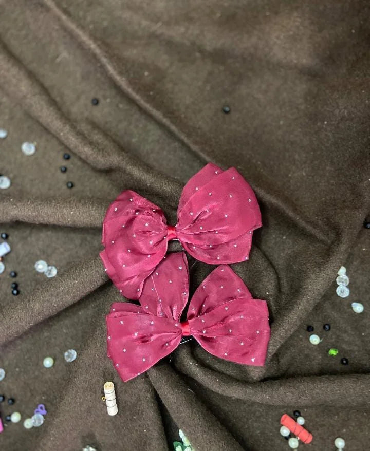 Elegant Small Bow Pin – Delicate Satin Bow Brooch for Women & Girls