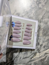 Glitter Press-On Nails | cat eye nails