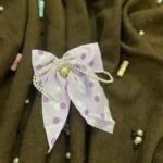 Stylish Hair Bows with Pearls and Polka Dots - Elegant Hair Accessories