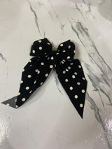 Polka Dot Hair Bow Pins for Girls & Women – Stylish Fabric Bows in Multiple Colors