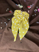 Polka Dot Hair Bow Pins for Girls & Women – Stylish Fabric Bows in Multiple Colors