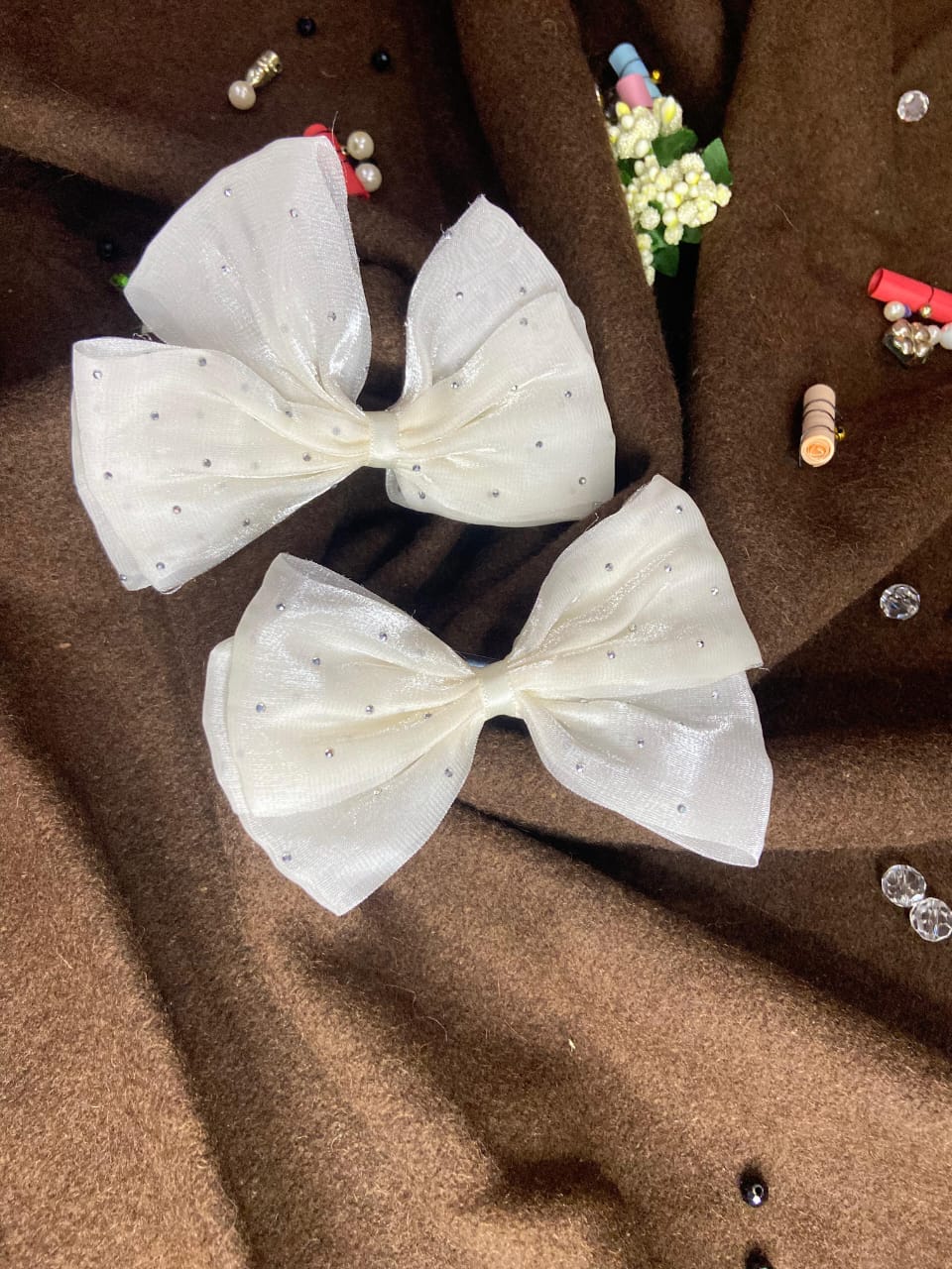 Elegant Small Bow Pin – Delicate Satin Bow Brooch for Women & Girls