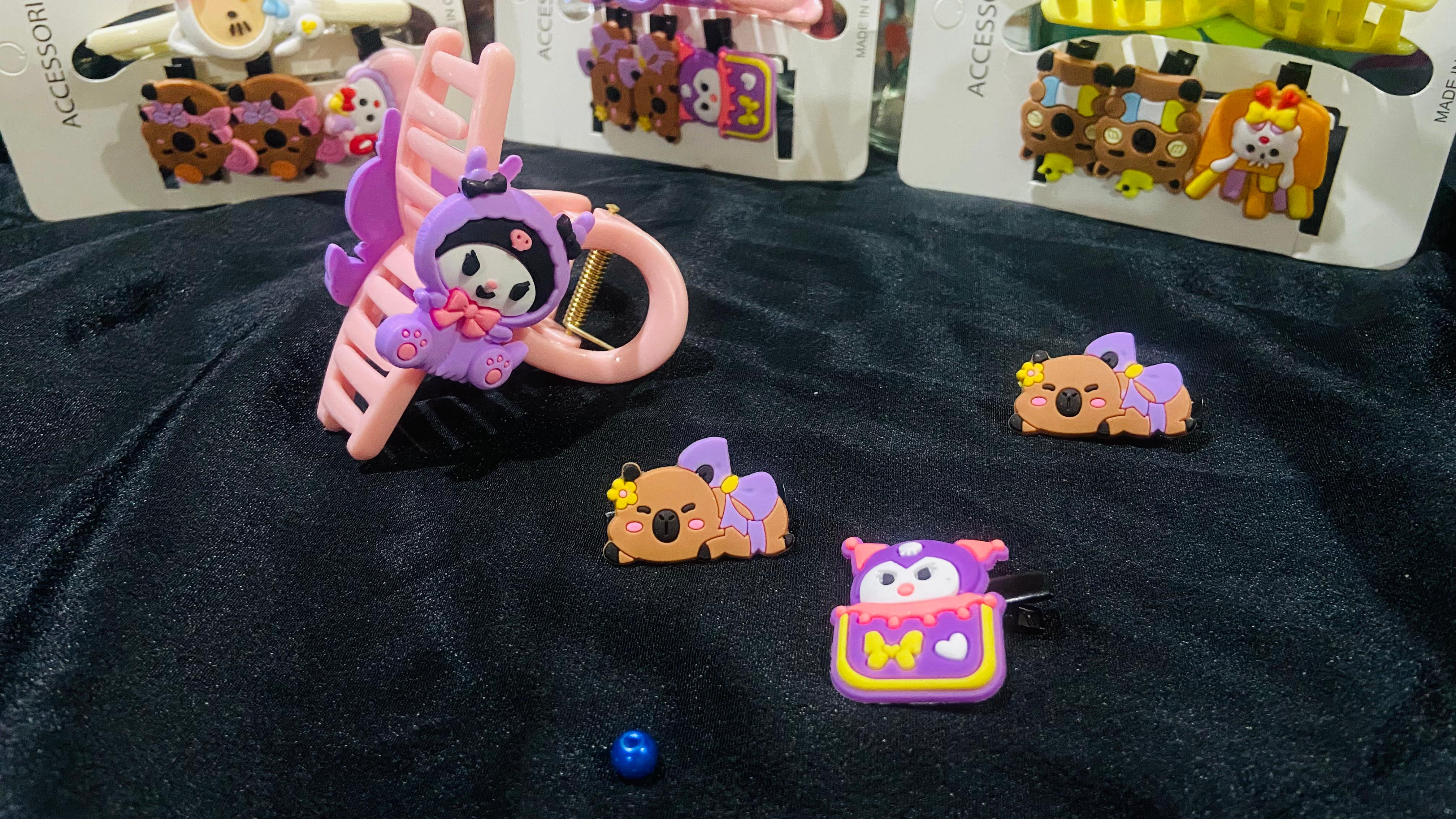 Kawaii Character Hair Clips & Accessories Collection – Cute Sanrio-Inspired Hair Claws & Pins