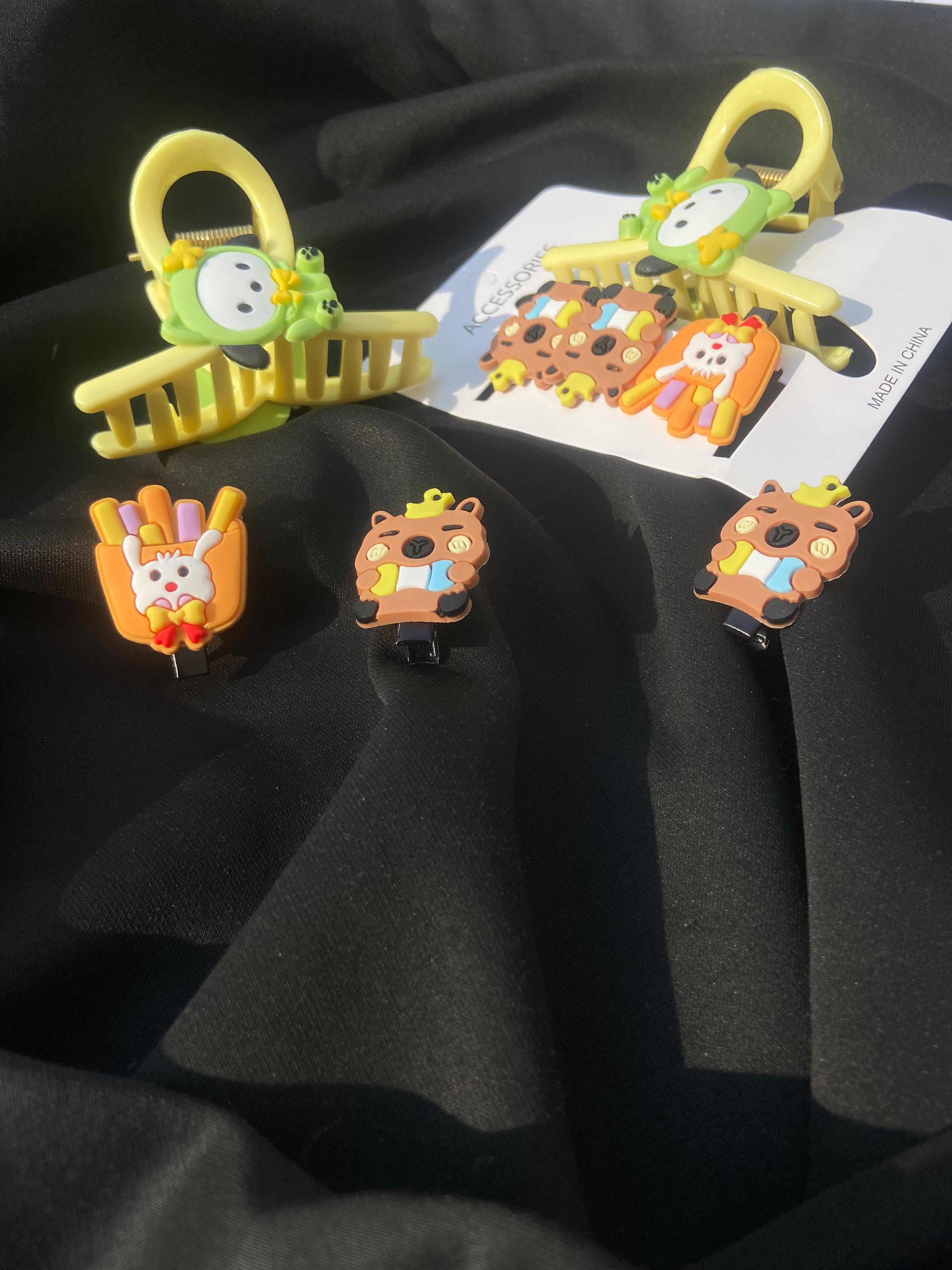 Kawaii Character Hair Clips & Accessories Collection – Cute Sanrio-Inspired Hair Claws & Pins