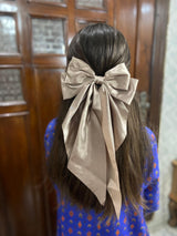 Silk Hair Bow Pins – Elegant Satin Bows in Multiple Colors for Women and Girls