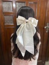 Silk Hair Bow Pins – Elegant Satin Bows in Multiple Colors for Women and Girls