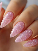 Glitter Press-On Nails | cat eye nails